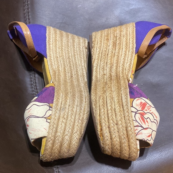Tory Burch Elodi Sherri Wedge Espadrilles 9M - Picture 2 of 7